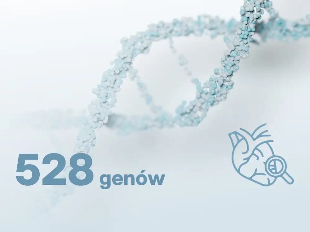 Badanie genetyczne predyspozycji do chorób sercowo-naczyniowych – 528 genów, NGS