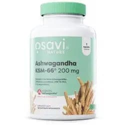 Ashwagandha KSM-66 (Nature) - 200 mg, 180 kapsułek (Osavi)