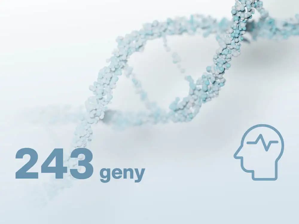 Badanie genetyczne ryzyka demencji - choroba Alzheimera, choroba Parkinsona i otępienie czołowo-skroniowe, 243 geny, NGS