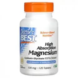 Magnez (High Absorption Magnesium) - 100 mg, 240 tabletek (Doctor's Best)