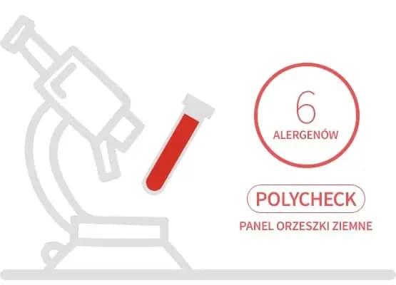 Test alergiczny Polycheck – panel orzeszki ziemne (6 alergenów)