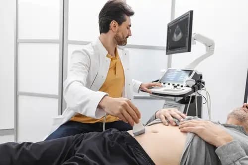 USG prostaty przez powłoki brzuszne