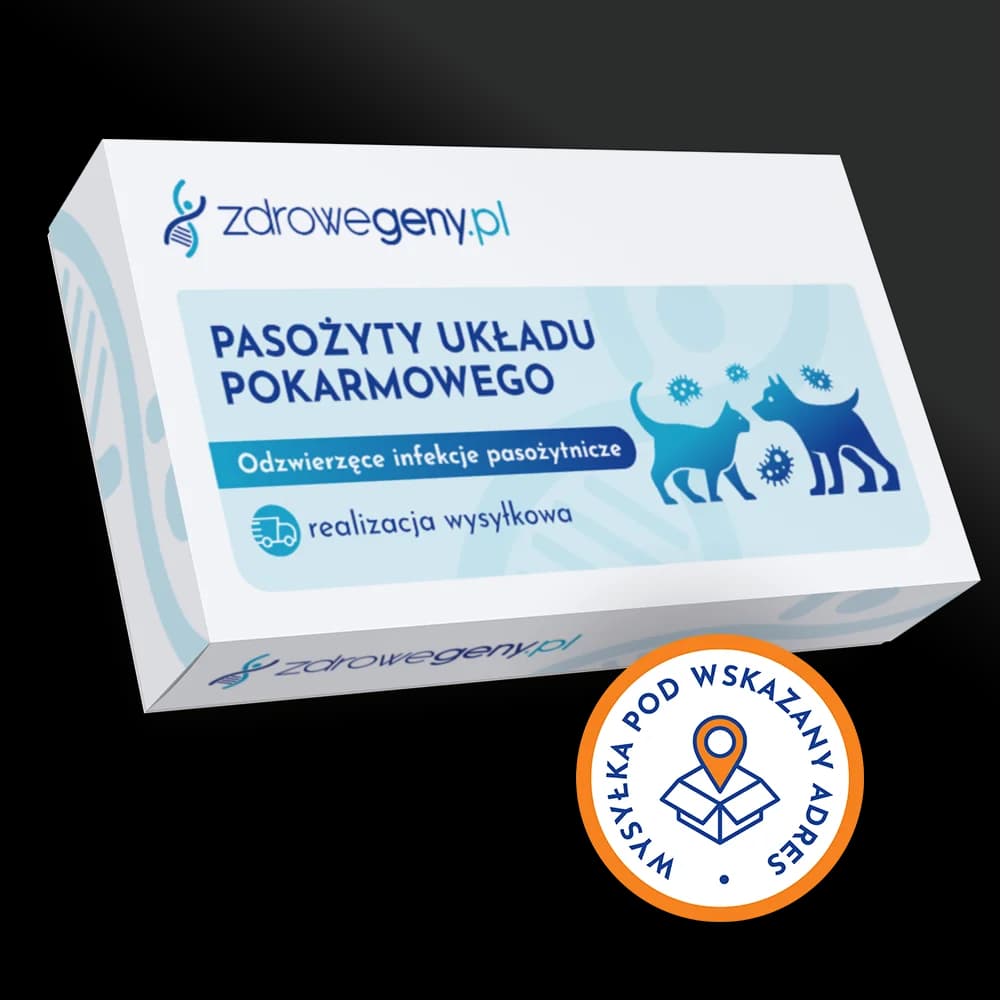 Pasożyty układu pokarmowego – odzwierzęce infekcje pasożytnicze, realizacja wysyłkowa