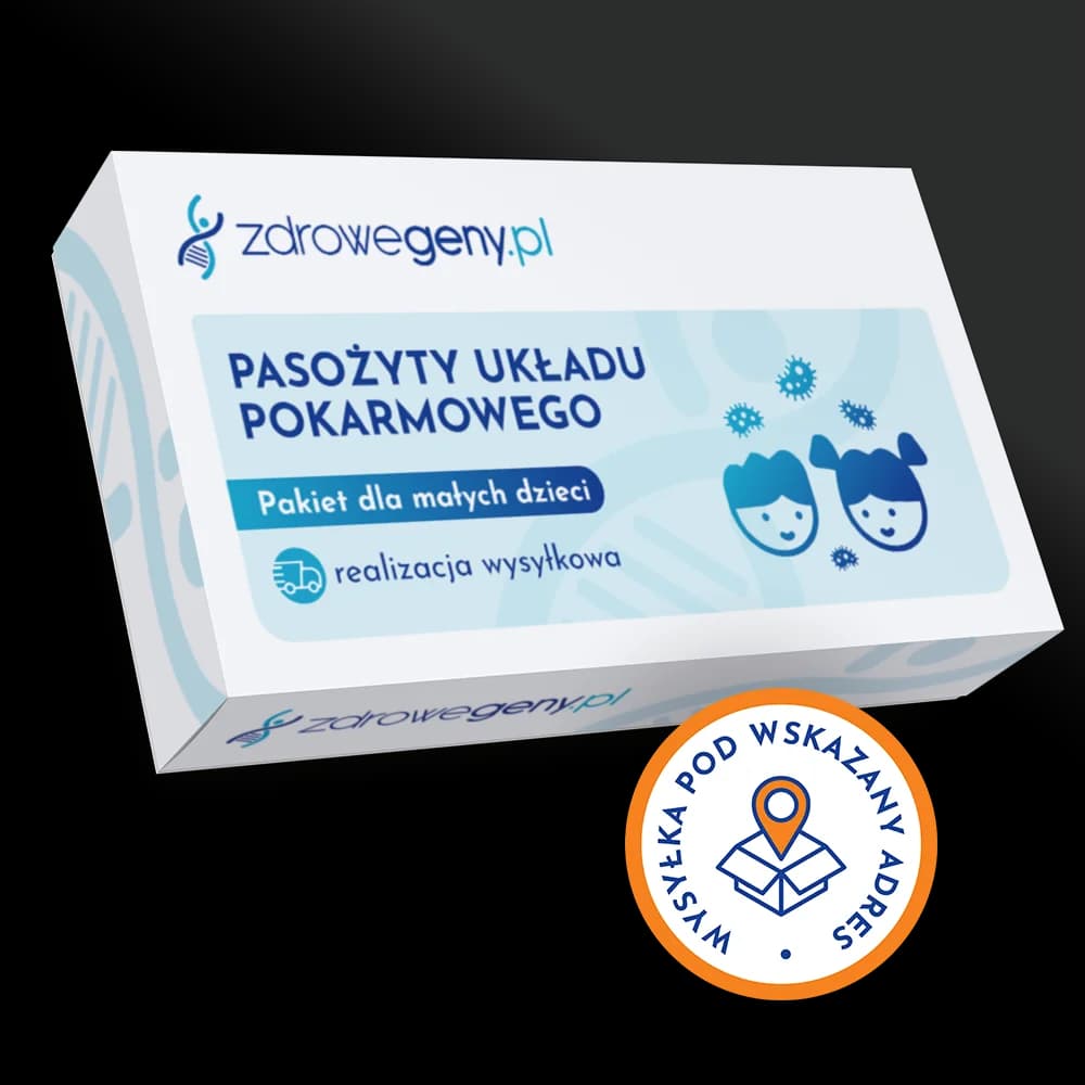 Pasożyty układu pokarmowego – pakiet dla małych dzieci, realizacja wysyłkowa