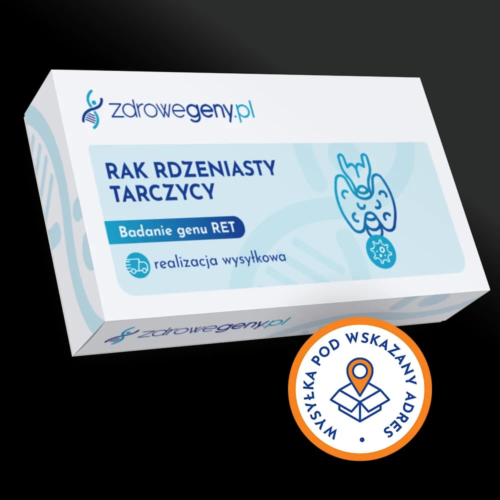 Rak rdzeniasty tarczycy - badanie genu RET, realizacja wysyłkowa