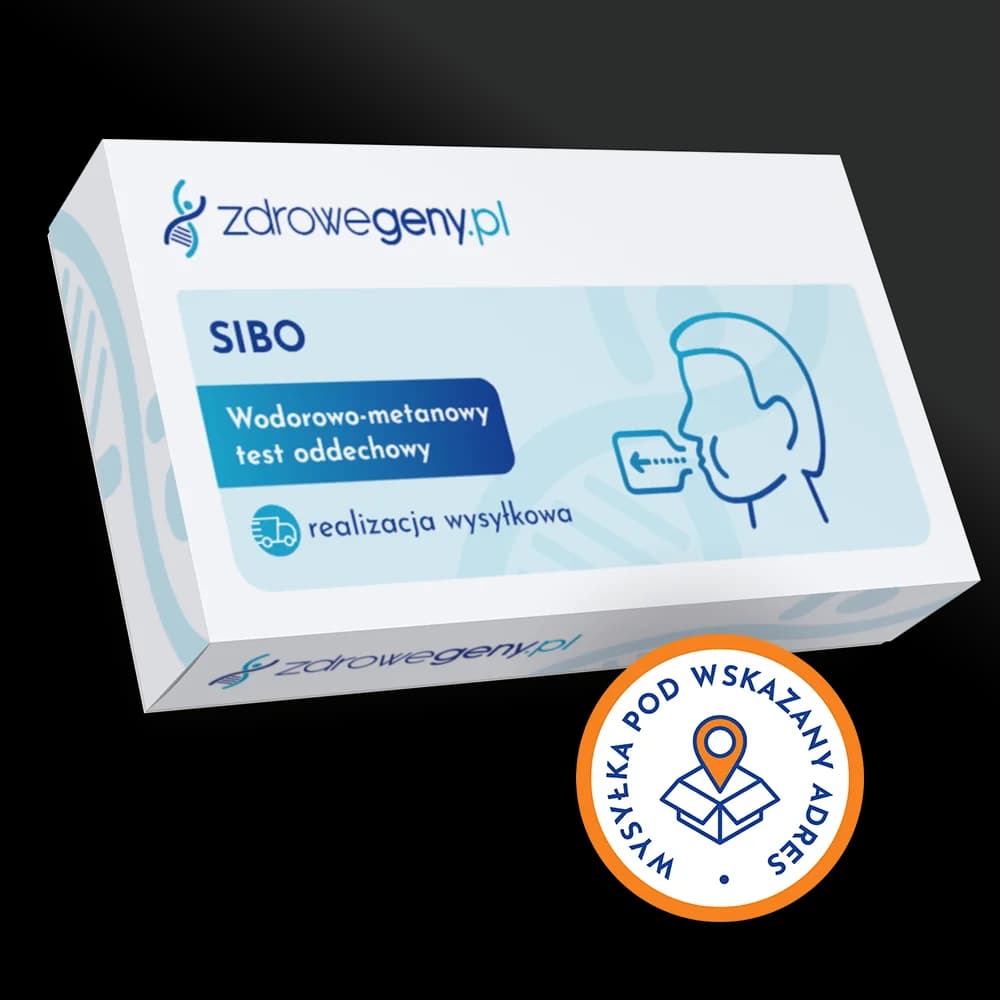 SIBO - wodorowo-metanowy test oddechowy, realizacja wysyłkowa