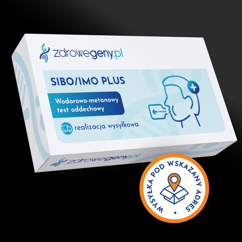 SIBO/IMO PLUS - wodorowo-metanowy test oddechowy z zaleceniami, realizacja wysyłkowa