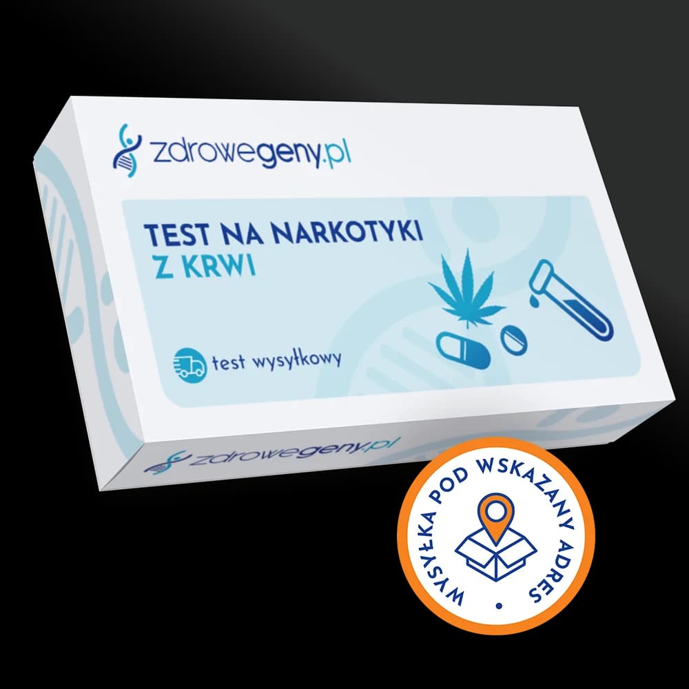 Test na narkotyki z krwi - realizacja wysyłkowa