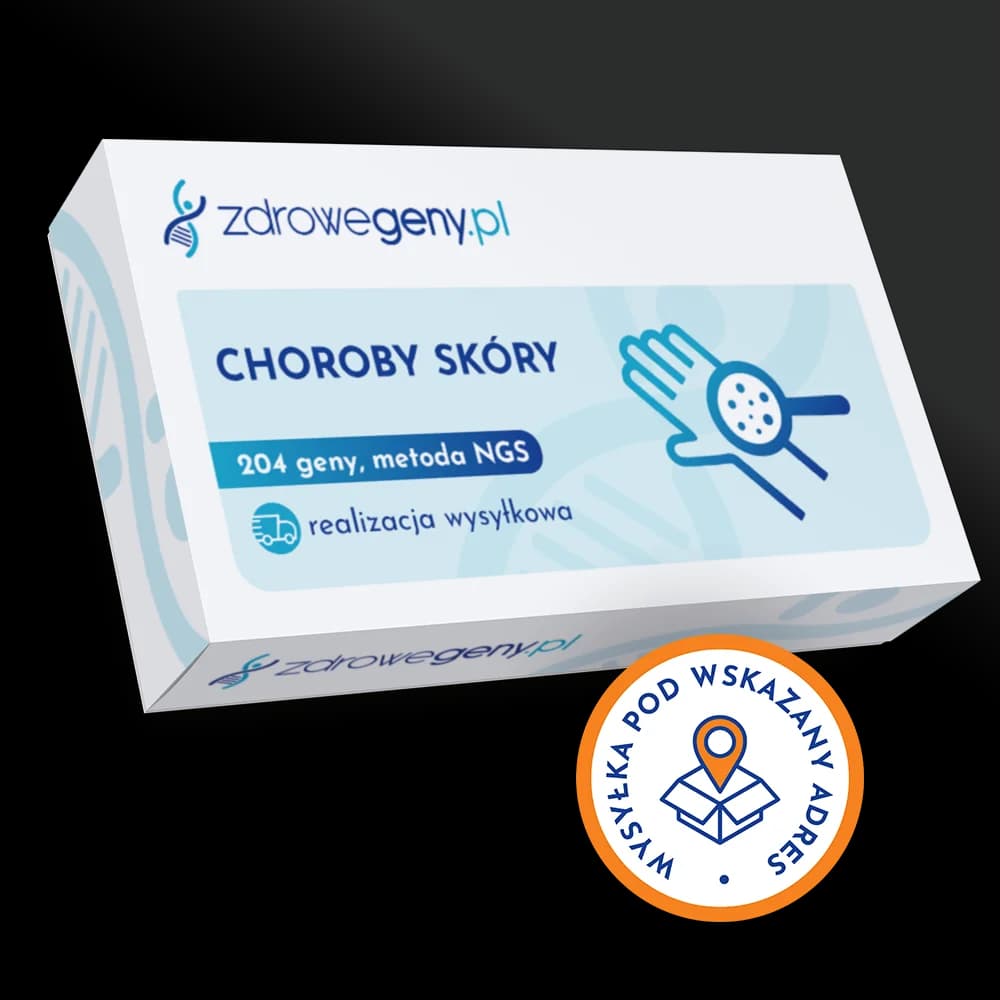 Choroby skóry - 204 geny, met. NGS
