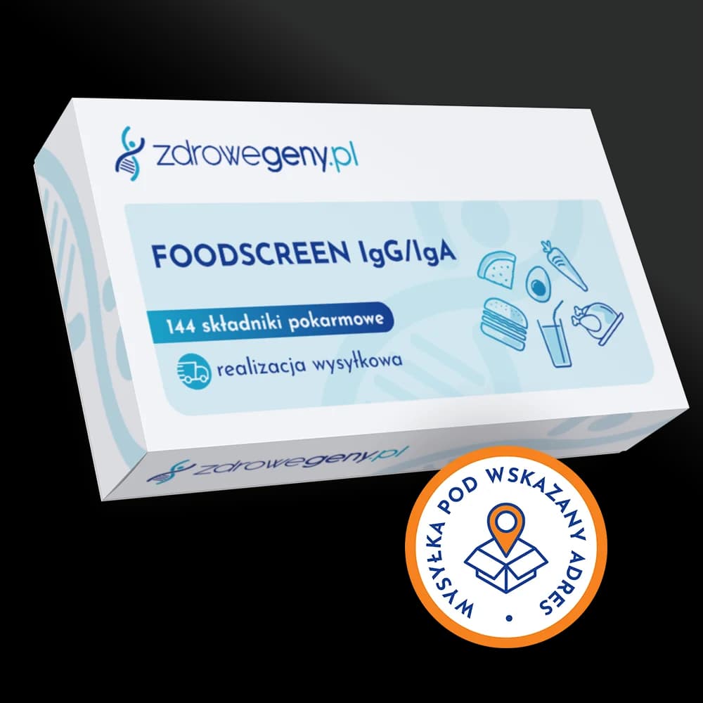 FoodScreen IgG/IgA 144 składniki pokarmowe
