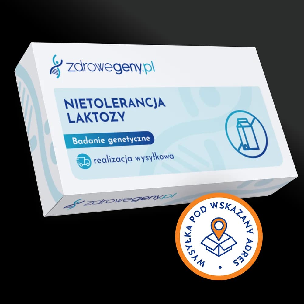 Nietolerancja laktozy - badanie genetyczne, realizacja wysyłkowa