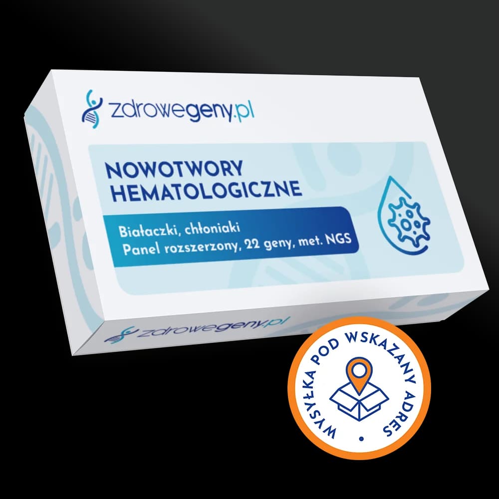 Nowotwory hematologiczne (białaczki, chłoniaki) - panel rozszerzony, 22 geny, met. NGS