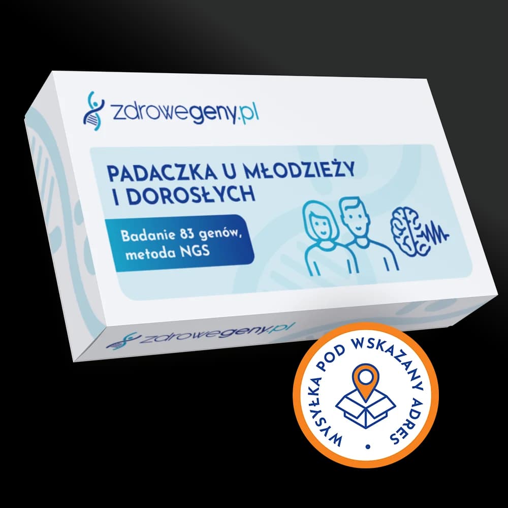 Padaczka u młodzieży i dorosłych – badanie 83 genów, met. NGS