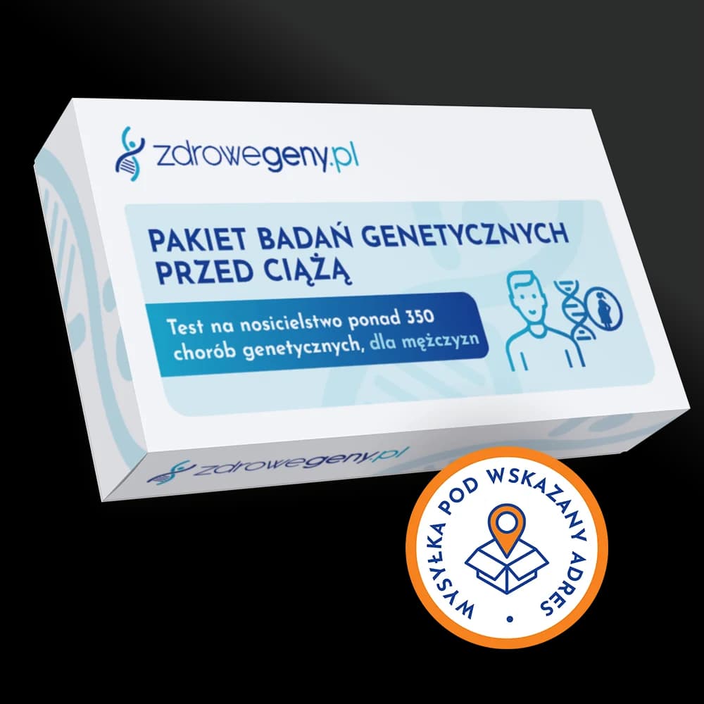 Pakiet badań genetycznych przed ciążą - test na nosicielstwo ponad 350 chorób genetycznych, dla mężczyzn