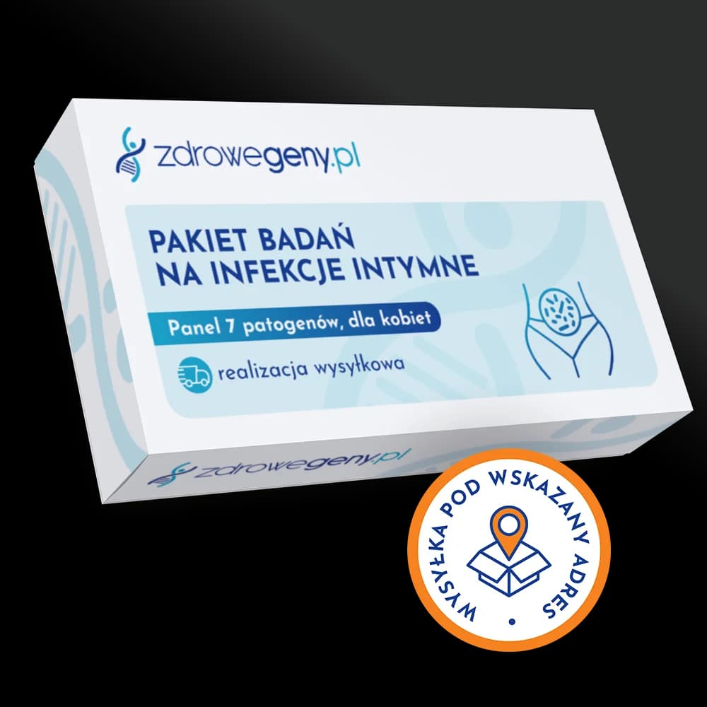 Pakiet badań na infekcje intymne - panel 7 patogenów, dla kobiet, realizacja wysyłkowa