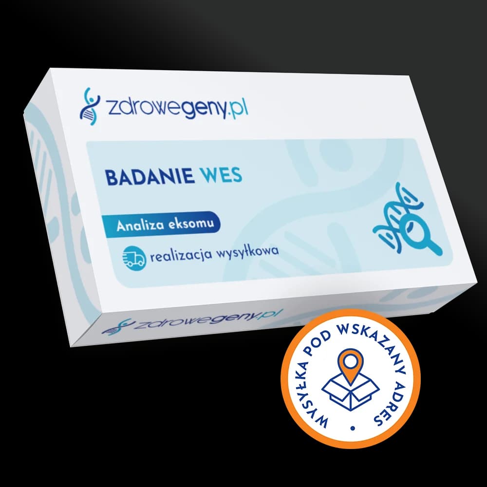 Badanie WES - analiza eksomu, realizacja wysyłkowa