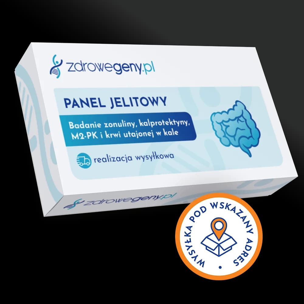 Panel jelitowy – badanie zonuliny, kalprotektyny, M2-PK i krwi utajonej w kale