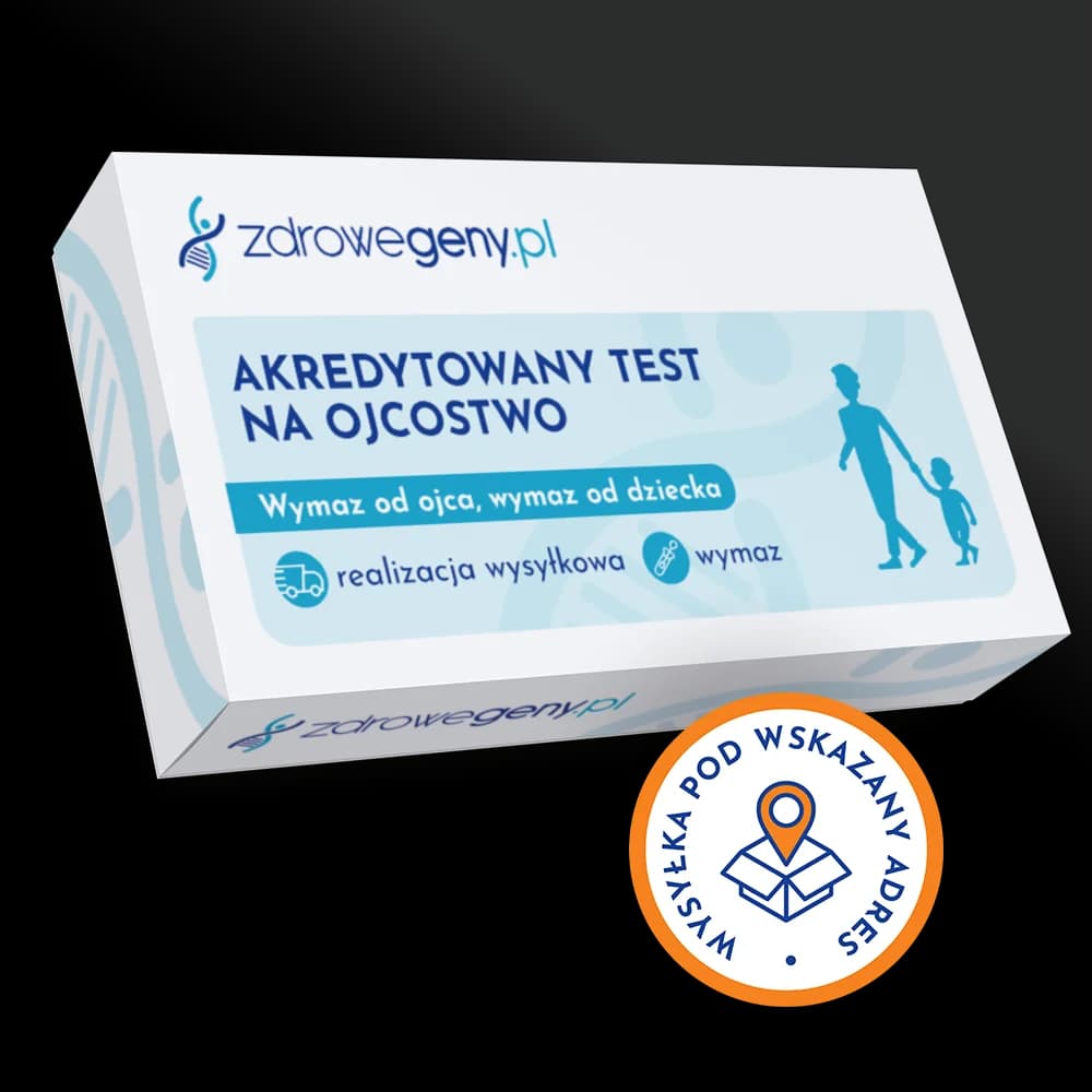 Akredytowany test na ojcostwo ➜ realizacja wysyłkowa. Wymaz od ojca, wymaz od dziecka