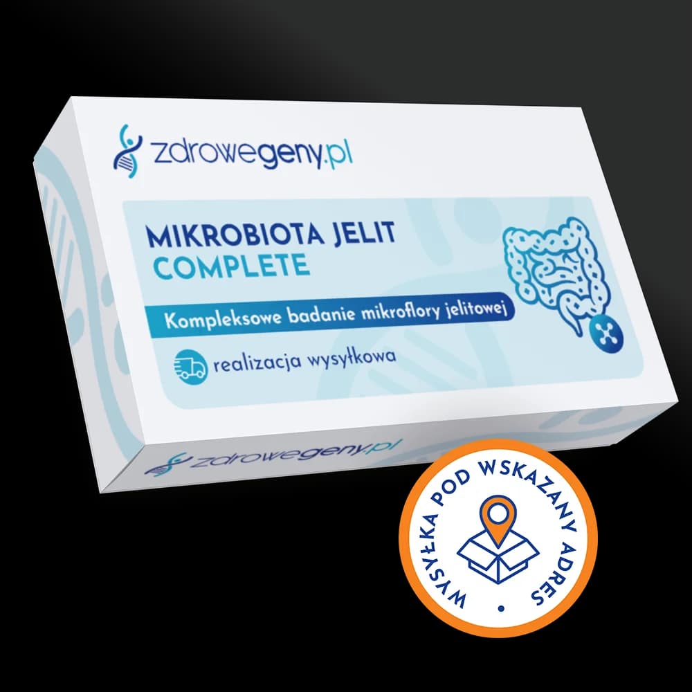 Mikrobiota jelit Complete - kompleksowe badanie mikroflory jelitowej, realizacja wysyłkowa