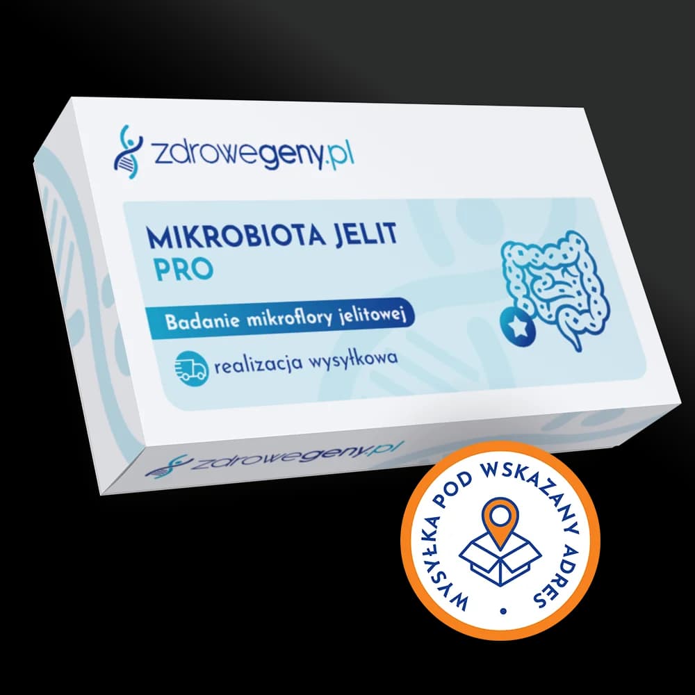 Mikrobiota jelit Pro - badanie mikroflory jelitowej, realizacja wysyłkowa